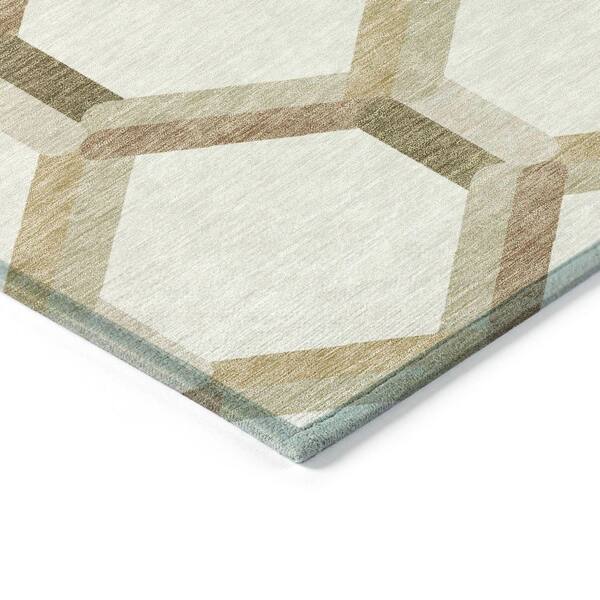 Chantille Machine Washable Indoor/Outdoor Abstract ACN2343 Ivory 2 ft. x 3 ft. Accent Rug