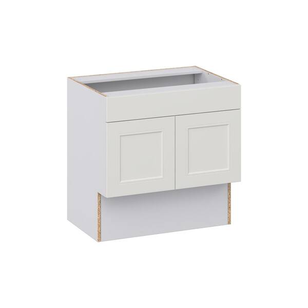 J COLLECTION Littleton Painted Gray Recessed Assembled 30 in.W x30 in ...