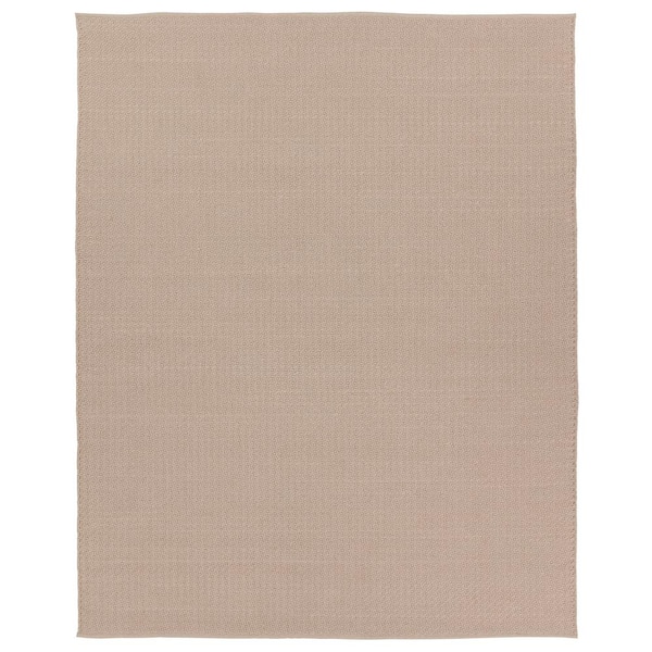 Jaipur Living Rayan 6 ft. x 9 ft. Beige Solid Handmade Indoor/Outdoor Area Rug
