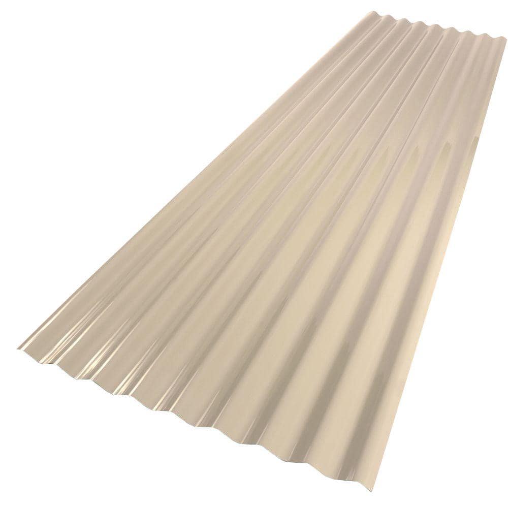 Palruf 26 In X 8 Ft Pvc Roofing Panel, Corrugated Roof Panels Plastic