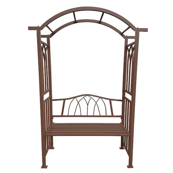 86 in. x 60 in. Aluminum Garden Arbor
