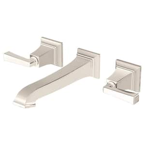 Town Square S 2-Handle Wall Mount Bathroom Faucet in Polished Nickel
