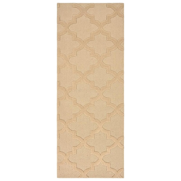 Garland Rug Quatro Tan 3 ft. x 8 ft. Area Rug