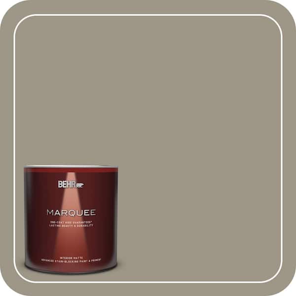 BEHR MARQUEE 1 qt. Home Decorators Collection #HDC-CT-20 Greywood Matte Interior Paint & Primer