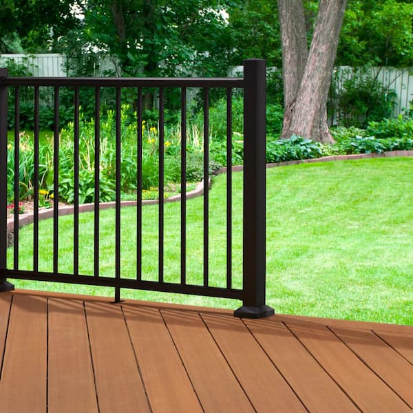 Fiberon CitySide 96 in. x 36 in. Matte Aluminum Railing Kit