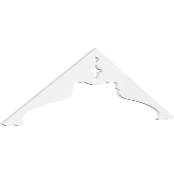 Ekena Millwork Heath 1 in. D x 17-1/2 in. W x 60 in. L Signature Urethane Gable Pediment