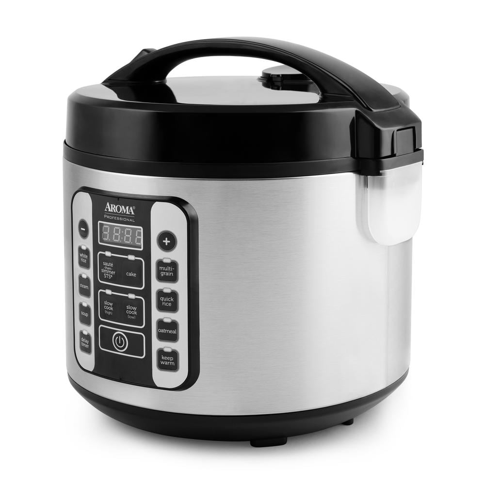 20-Cup Stainless Steel Digital Rice Cooker and Steamer