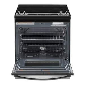 30 in. 4.8 cu. ft. 4 Burner Element Electric Range in Stainless Steel