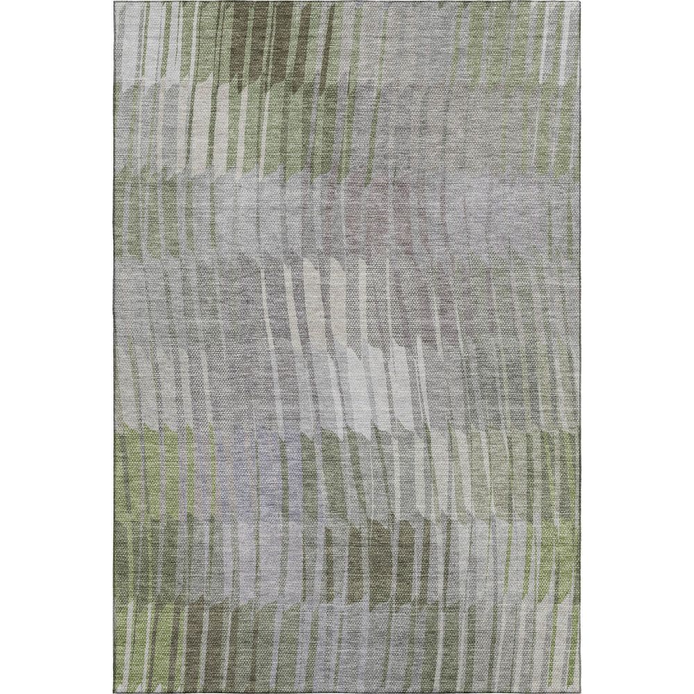 Mayfield Premium Machine Washable Abstract AMF2271 Olive 8 ft. x 10 ft. Area Rug price history on PriceWatchPro