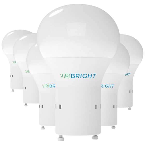 Viribright 60-Watt Equivalent A19 GU24 Dimmable Energy Star LED Light Bulb Daylight 6500K - 2 Pack