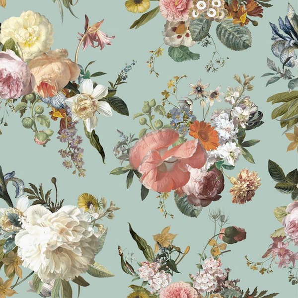 ESTA Home Multi-Colored Antonia Vintage Bouquet Wallpaper Sample ...