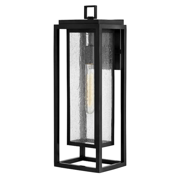 Hinkley Republic Large Outdoor Wall Mount Lantern, Black