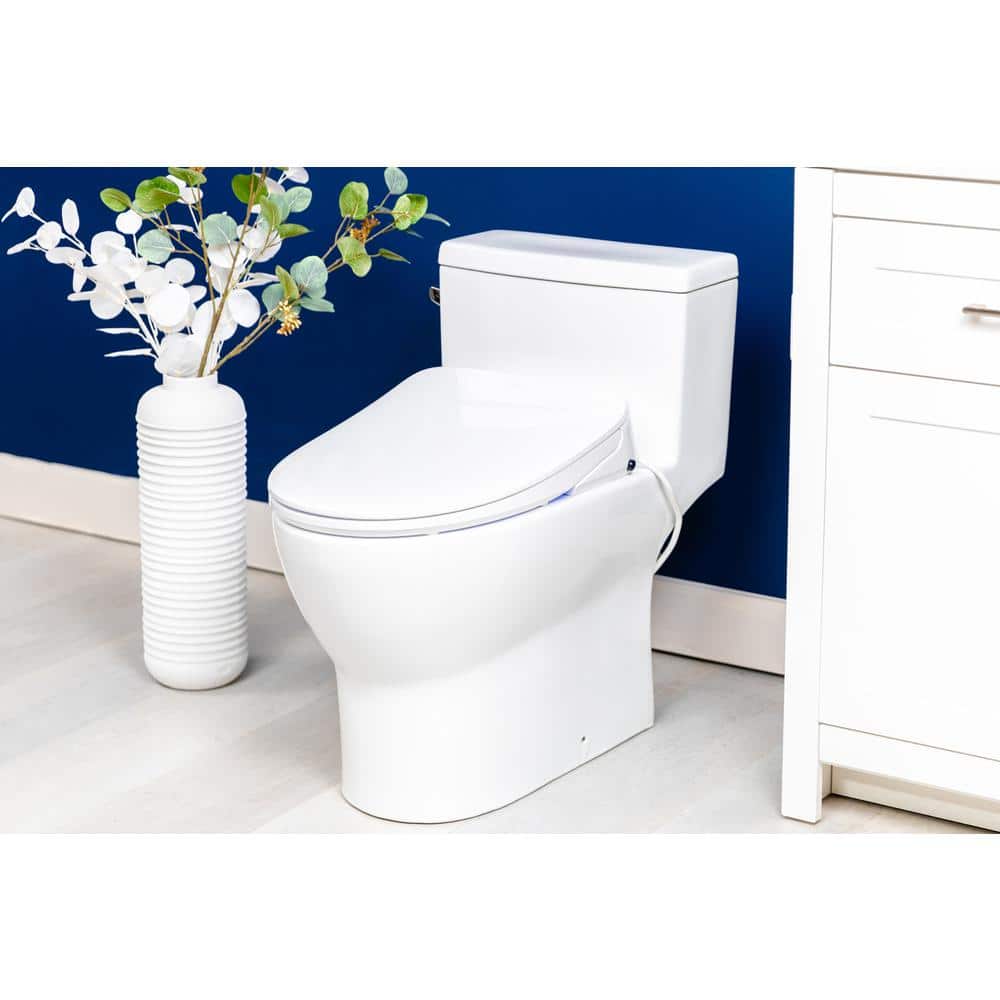 Alpha iX Pure Round White Electric Bidet Toilet Seat