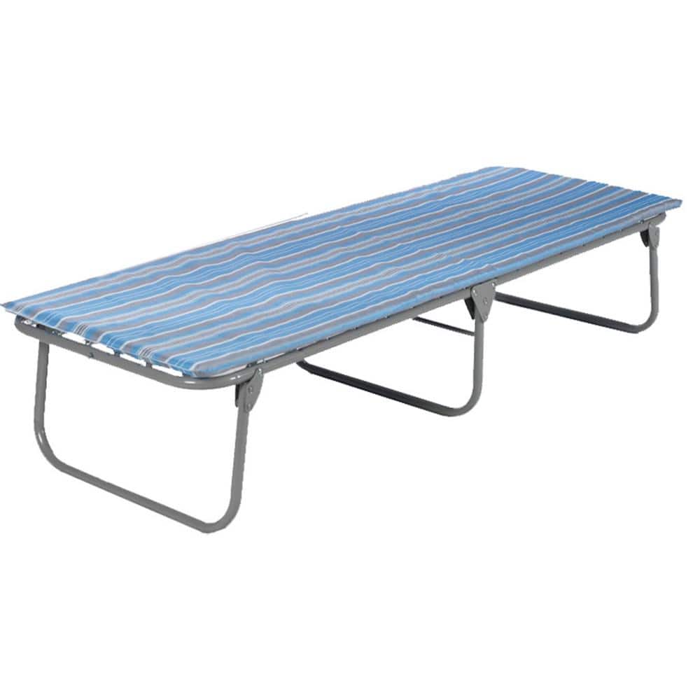 22.5 in. x 71.5 in. Foldable Economy Steel Cot with 1.2 in. Foam Pad