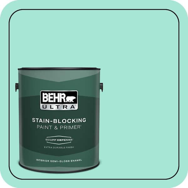 BEHR ULTRA 1 gal. #480A-2 Botanical Tint Extra Durable Semi-Gloss Enamel Interior Paint & Primer