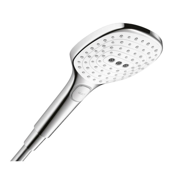 Hansgrohe 3-Spray Patterns with 2.0 GPM 4.75 in. Wall Mount Handheld Shower Head in Chrome