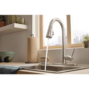 Precept Single-Handle Pull-Down Sprayer Kitchen Faucet in Stainless