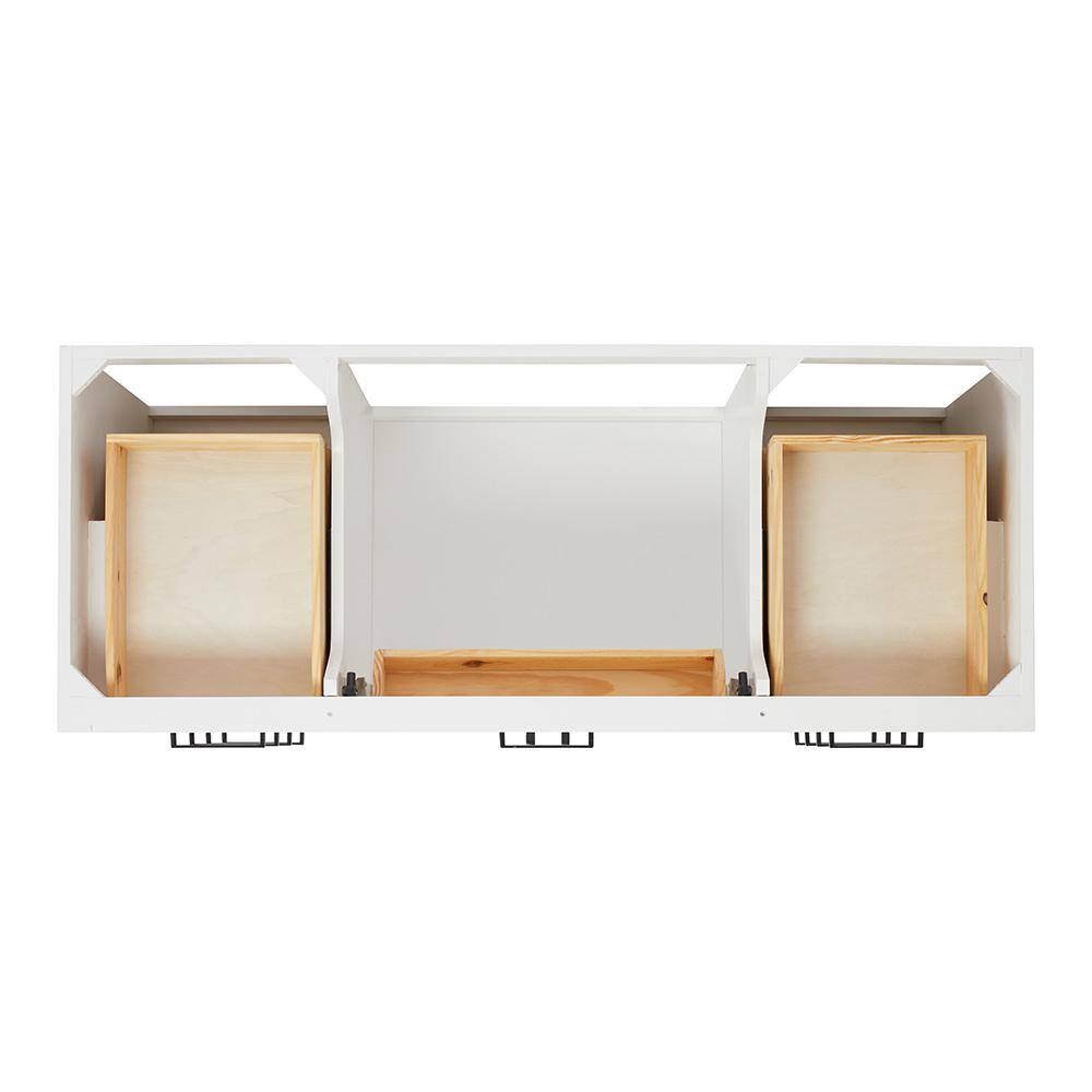 Hepburn 55" White Freestanding Single Basin Vanity Set