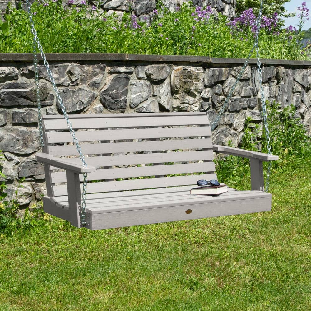 Highwood Weatherly 48 2-Person Harbor Gray Recycled Plastic