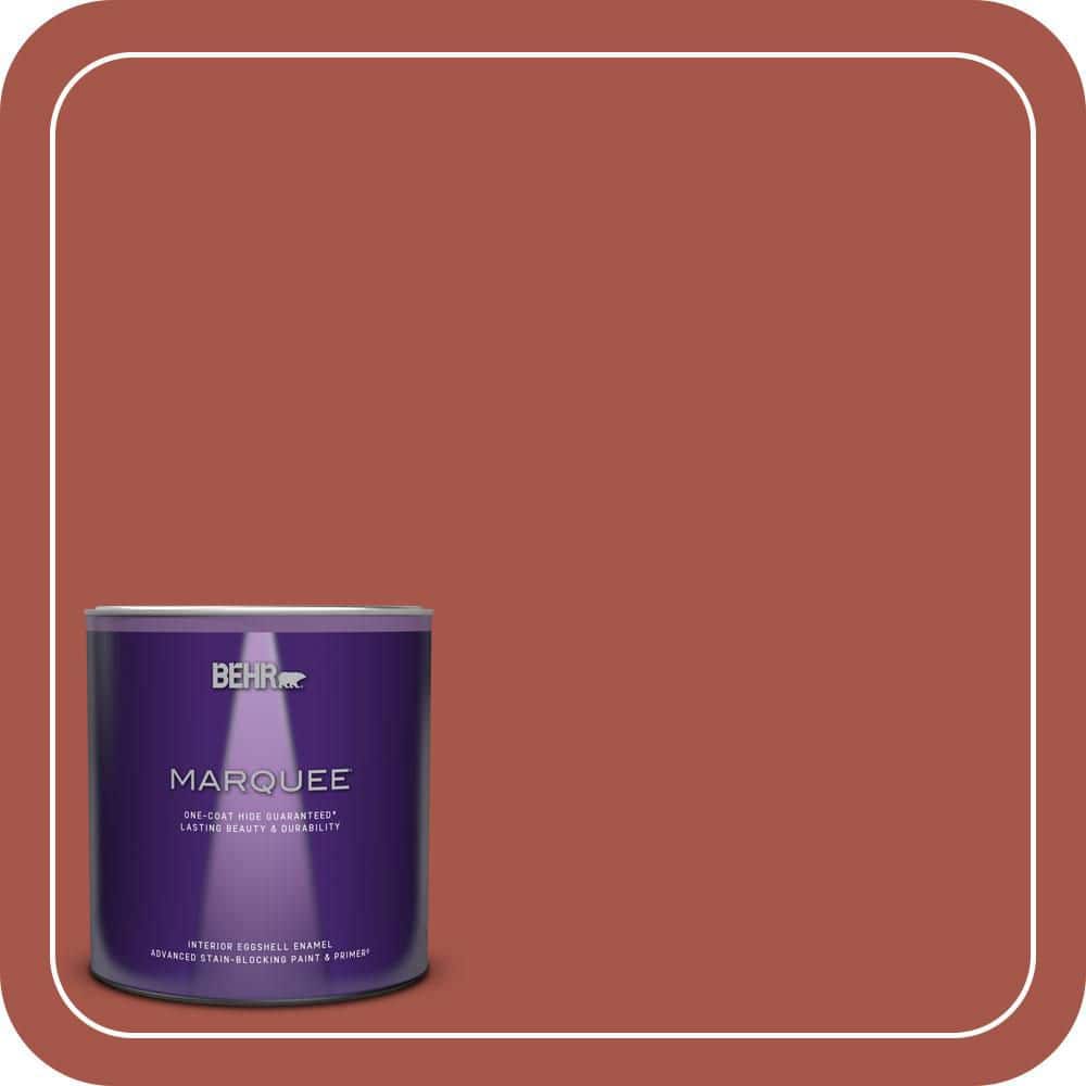 BEHR MARQUEE 1 qt. #ECC-62-3 Volcanic Eggshell Enamel Interior Paint ...