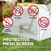 Spray Shelter 9 ft. x 6 ft. White Polyester