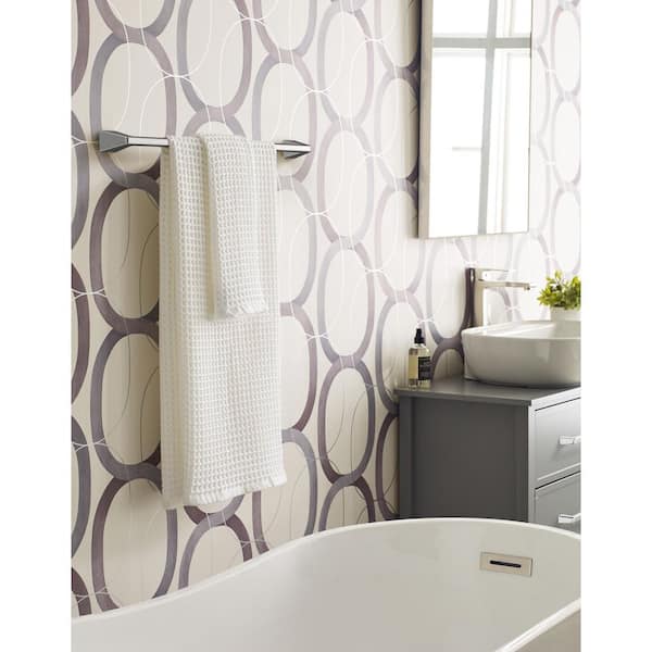Blackrock 24 in. Wall Mounted Towel Bar in Polished Nickel