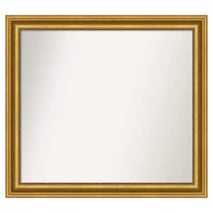 Parlor Gold 41.75 in. W x 37.75 in. H Custom Non-Beveled Recycled Polystyrene Framed Bathroom Vanity Wall Mirror