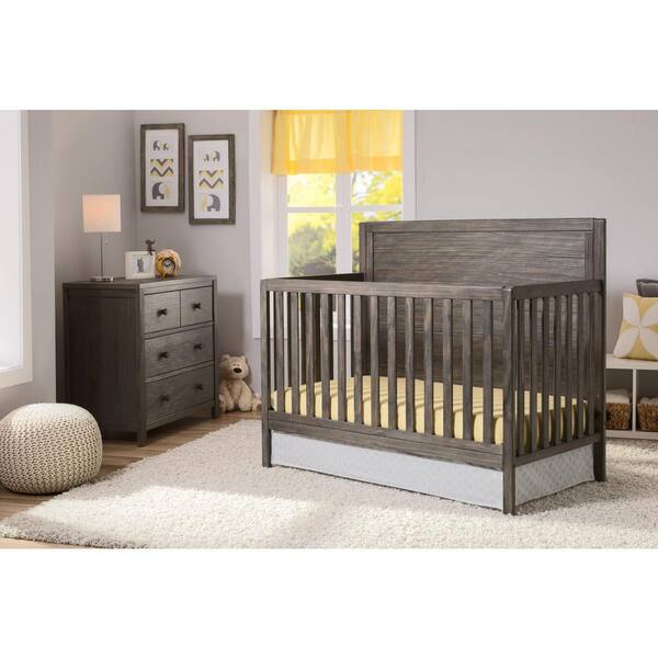 rustic grey crib