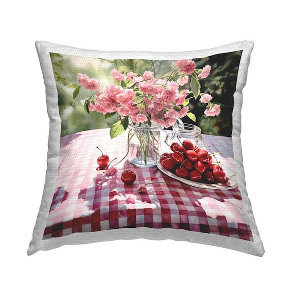 Stupell Industries Country Fruits Bouquet Outdoor Printed Throw Pillow by RB
