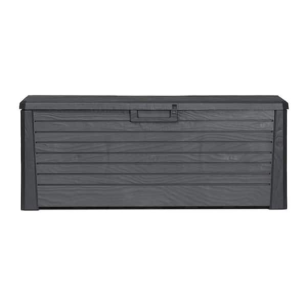 Toomax 58 In X 28 145 Gal Anthracite Florida Deck Patio Storage Box Bin Bench Waterproof Tmax Z155rd97 The Home Depot Toomax 58 In X 28 145 Gal, Home Depot Patio Storage