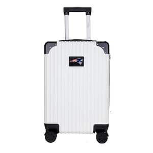 New England Patriots premium 2-Toned 21" Carry-On Hardcase in White