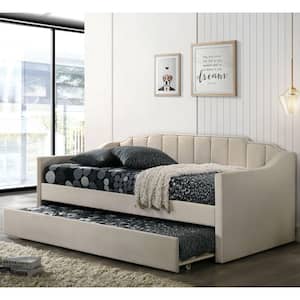 Gallupp Beige Twin Daybed with Trundle