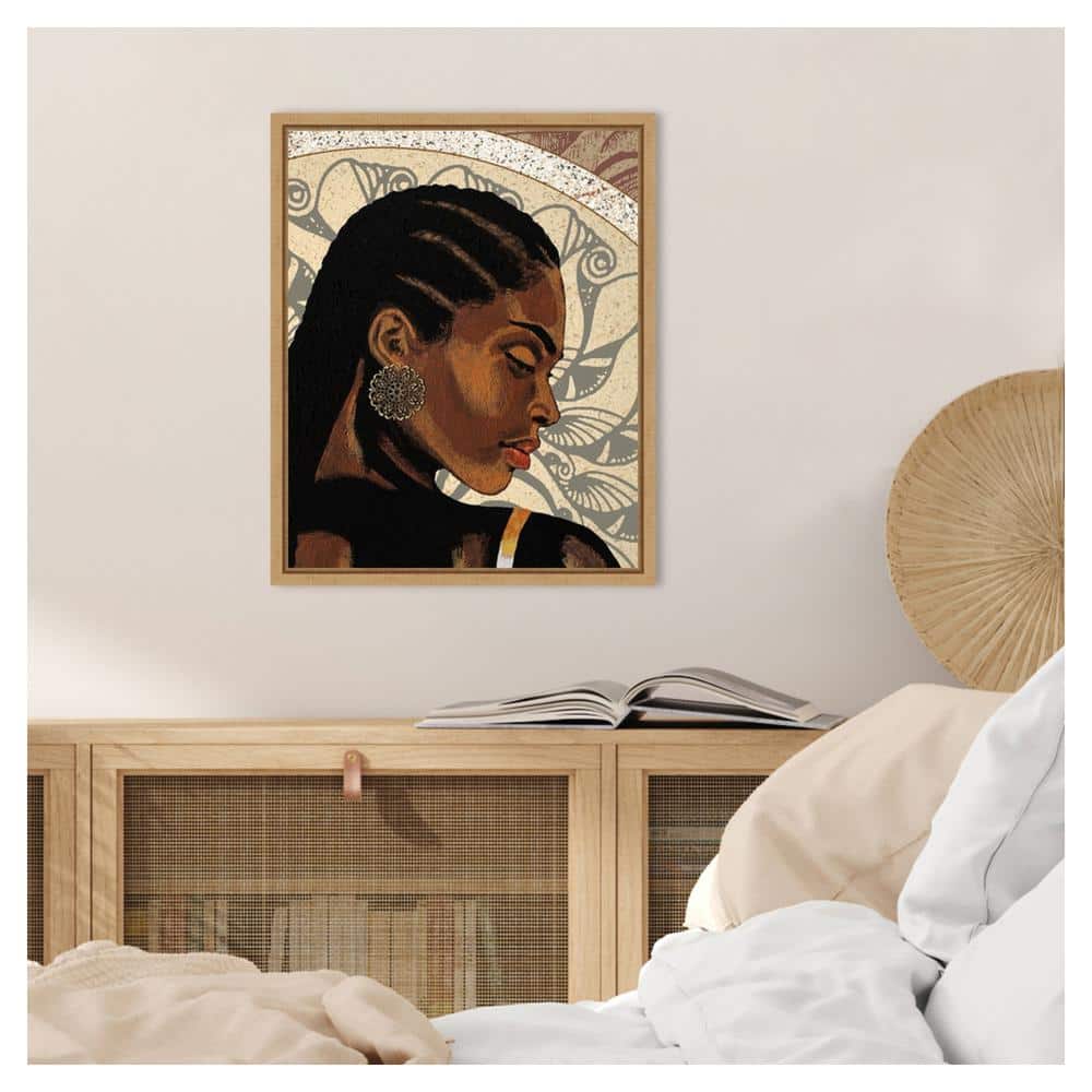 Expressions II by Alonzo Saunders Brown Floater Frame Canvas Print