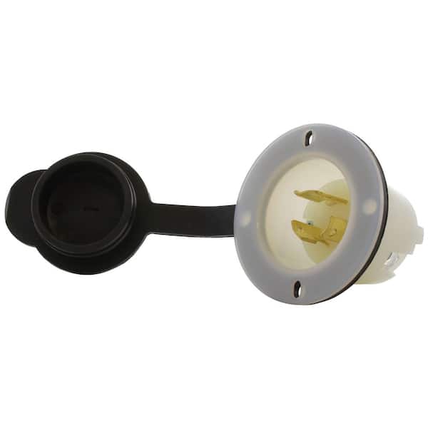 15A 250V L6-15P Power Input Inlet UL and C-UL Listed with Weather Cover