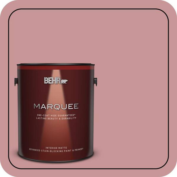 BEHR MARQUEE 1 Gal. #S140-4A Dusty Rose Matte Interior Paint and Primer