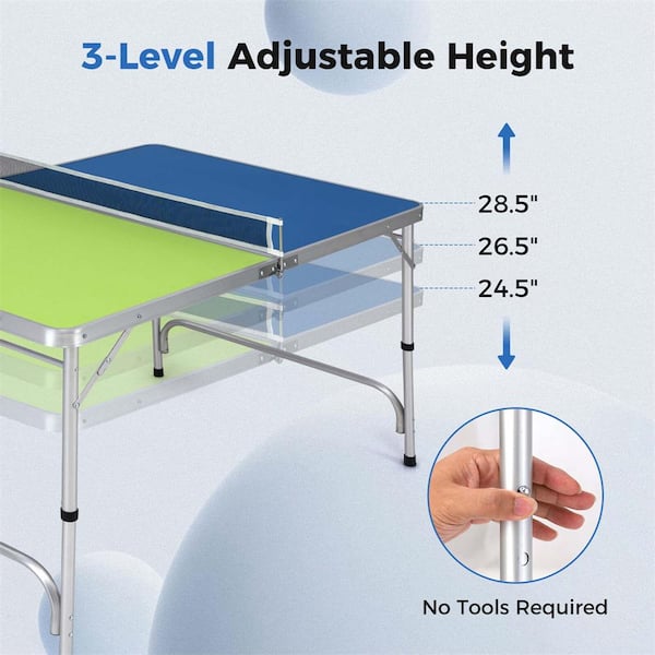 Ensemble De Tennis De Table Portable A2Z - 3 Balles, Rangement Compact, Jeu D'intérieur, Cadeau