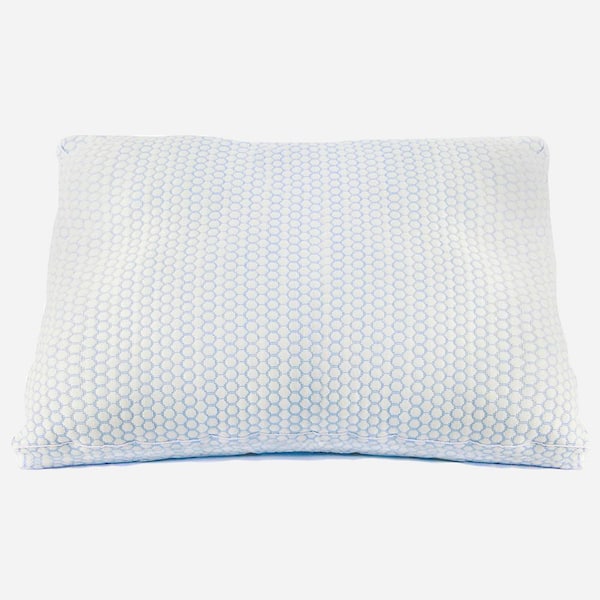 CosmoLiving Diamond Luxe Gusset Pillow, White, Standard