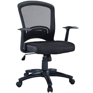 Pulse 25 in. Width Big and Tall Black Mesh Ergonomic Chair with Wheels