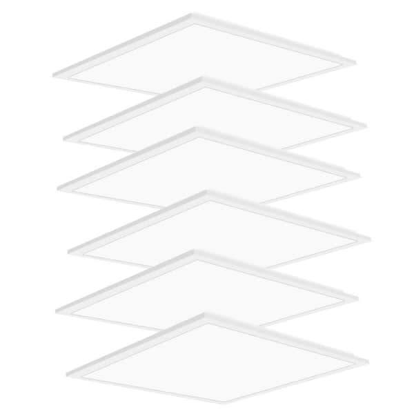 2 ft. x 2 ft. 5800 Lumens Integrated LED Flat Panel Light, 5000K Daylight (10-Pack)