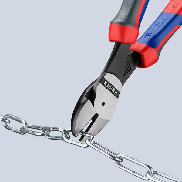 KNIPEX 8 in. High Leverage Diagonal Cutters with Comfort Grip 74
