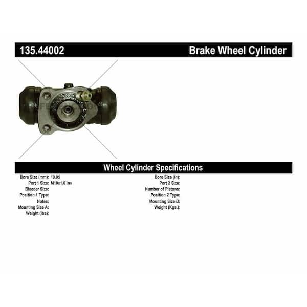 Centric Parts Drum Brake Wheel Cylinder 1987-1991 Toyota Camry 2.0L