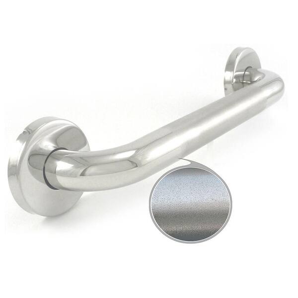 WingIts Premium Series 18 in. x 1.25 in. Grab Bar in Polished Peened Stainless Steel (21 in. Overall Length)