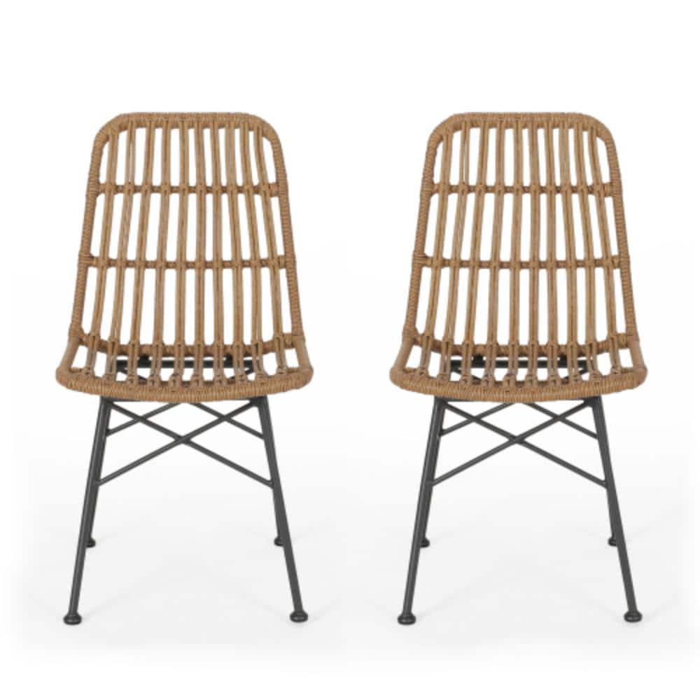 Set of 2 Wicker Outdoor Dining Chairs, Weather Resistant price history on PriceWatchPro