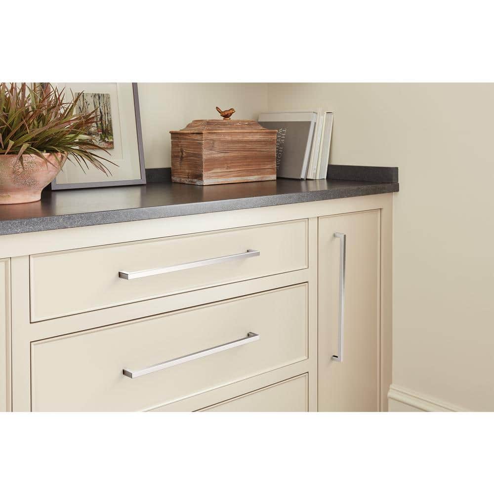 Monument Polished Chrome 13-Inch Rectangular Bar Pull