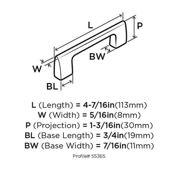 Satin Nickel 3-3/4" Modern Brushed Bar Pull