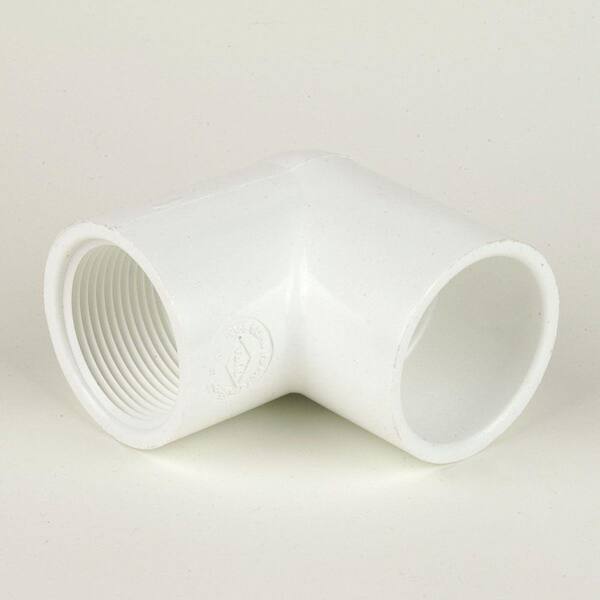 Charlotte Pipe 1-1/2" Schedule 40 90-Degree Street Ell – MPT X S, PVC 02306 1400, Made In USA (Single)