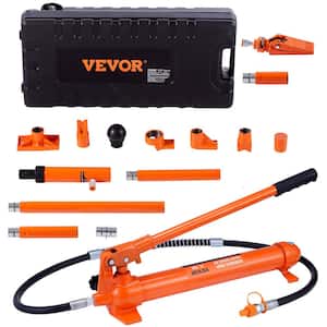 12 Ton Porta Power Hydraulic Jack Kit 26455 Lbs. Load Body Repair Tool with 4.6 ft. Oil Hose Carry Case for Automotive