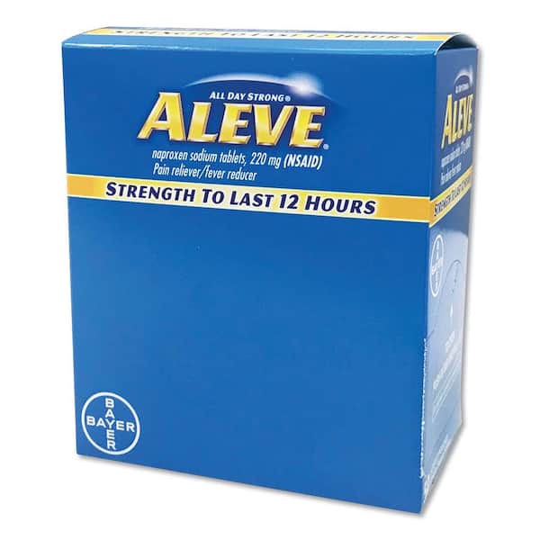 Aleve Pain Reliever Tablets (50-Packs/Box)