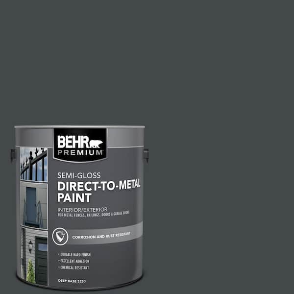 1 gal. #PPU24-23 Little Black Dress Semi-Gloss Direct to Metal Interior/Exterior Paint