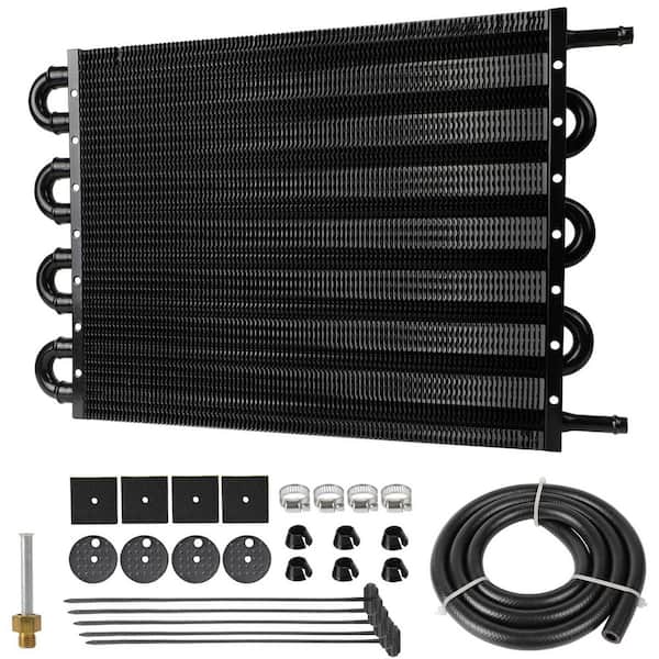 5/16 in. Aluminium Transmission Oil Cooler Kit, 8-Pass Ultra-Cool Tube and Fin Design Universal Cooler Kit